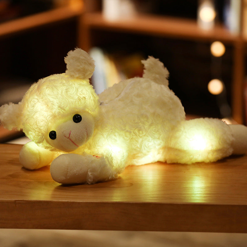 LED Light-Up Teddy Bear Doll Pillow