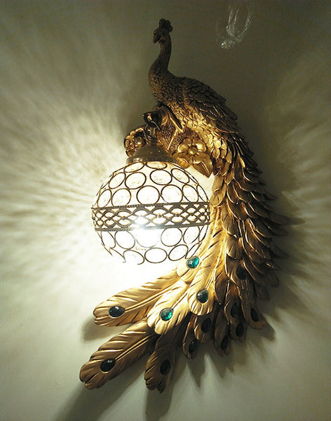 LED Peacock Wall Lamp