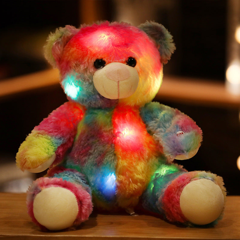 LED Light-Up Teddy Bear Doll Pillow