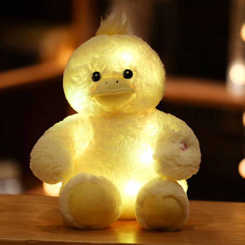 LED Light-Up Teddy Bear Doll Pillow