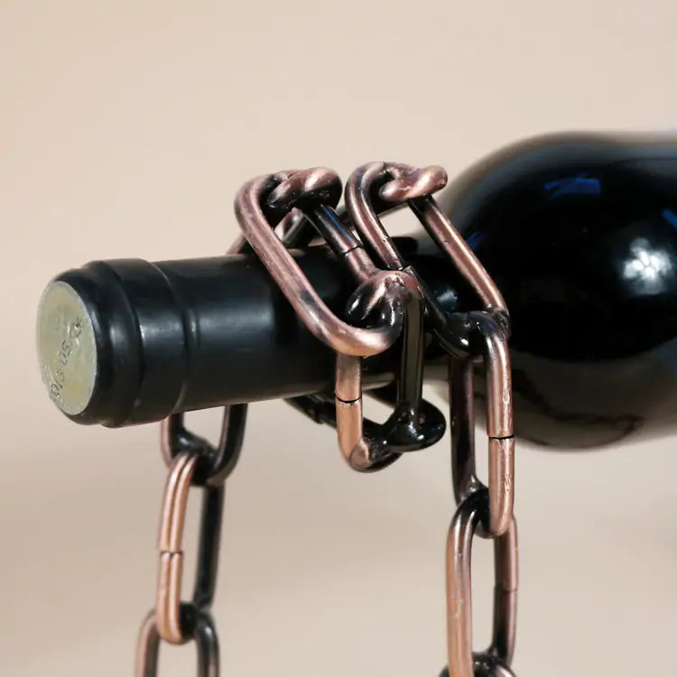 Iron Chain Wine Holder