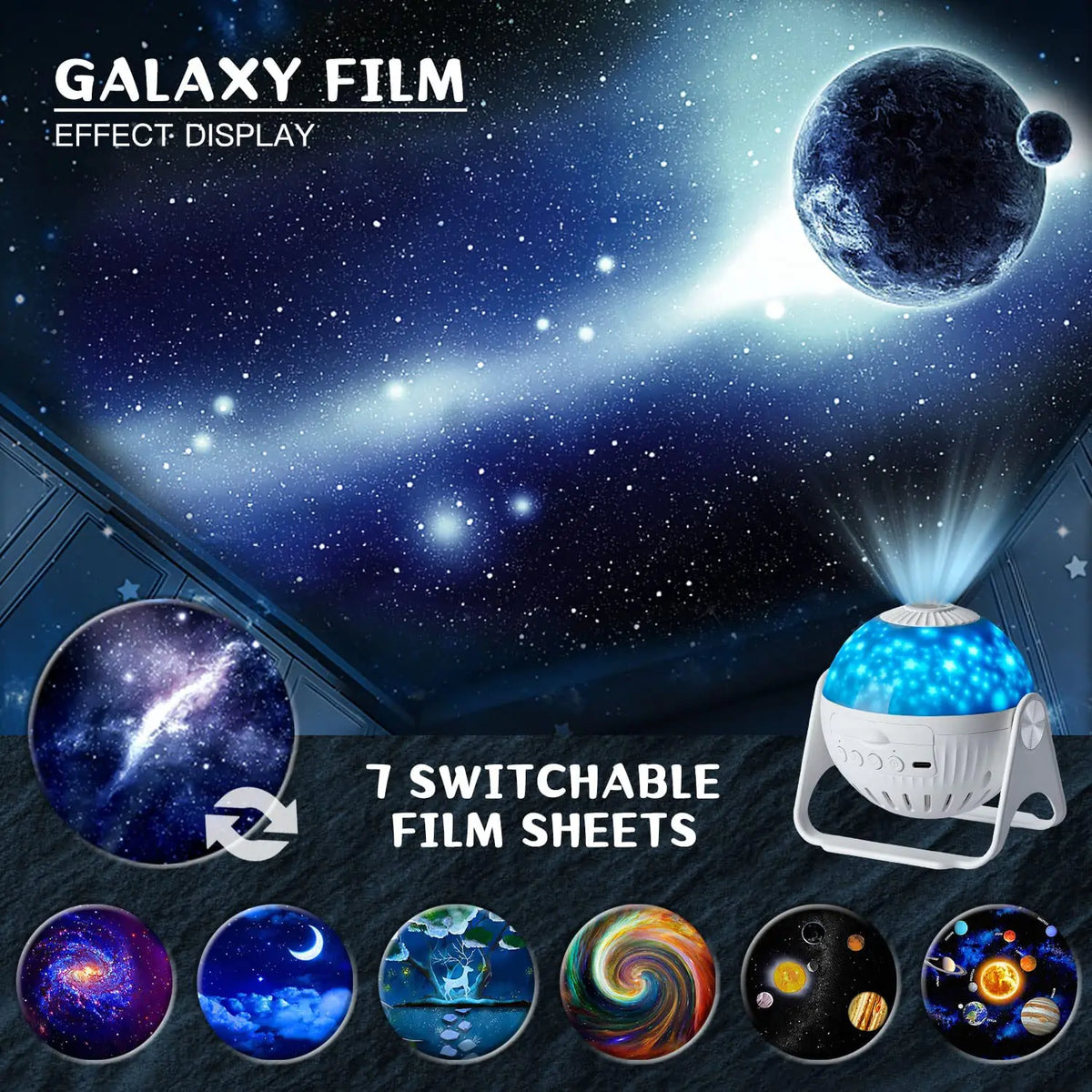 Galaxy Night Light Projector