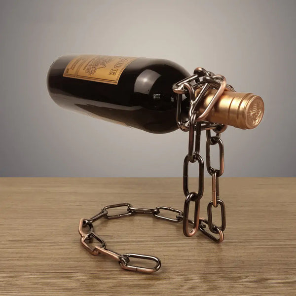 Iron Chain Wine Holder