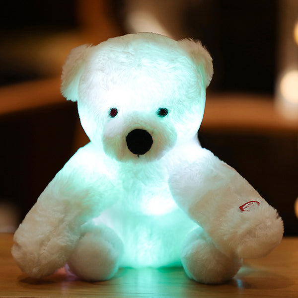 LED Light-Up Teddy Bear Doll Pillow