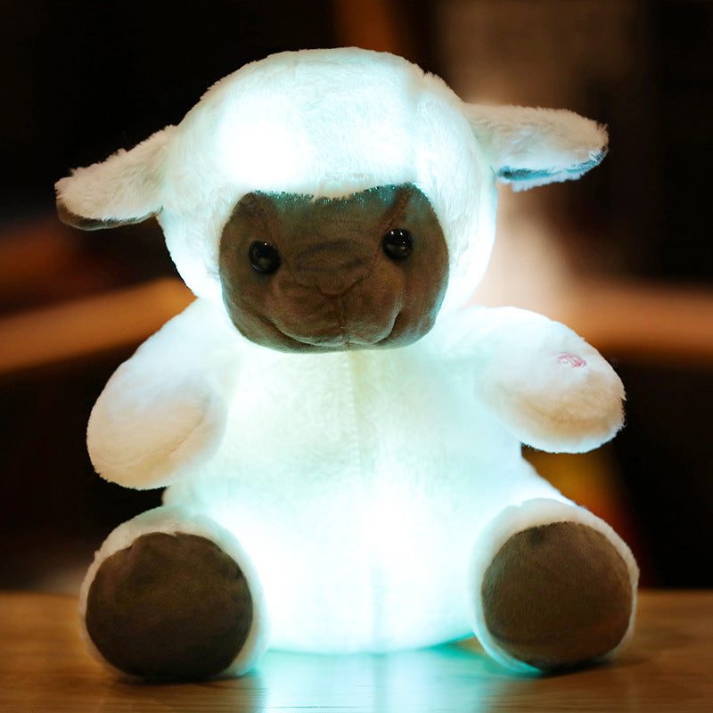 LED Light-Up Teddy Bear Doll Pillow