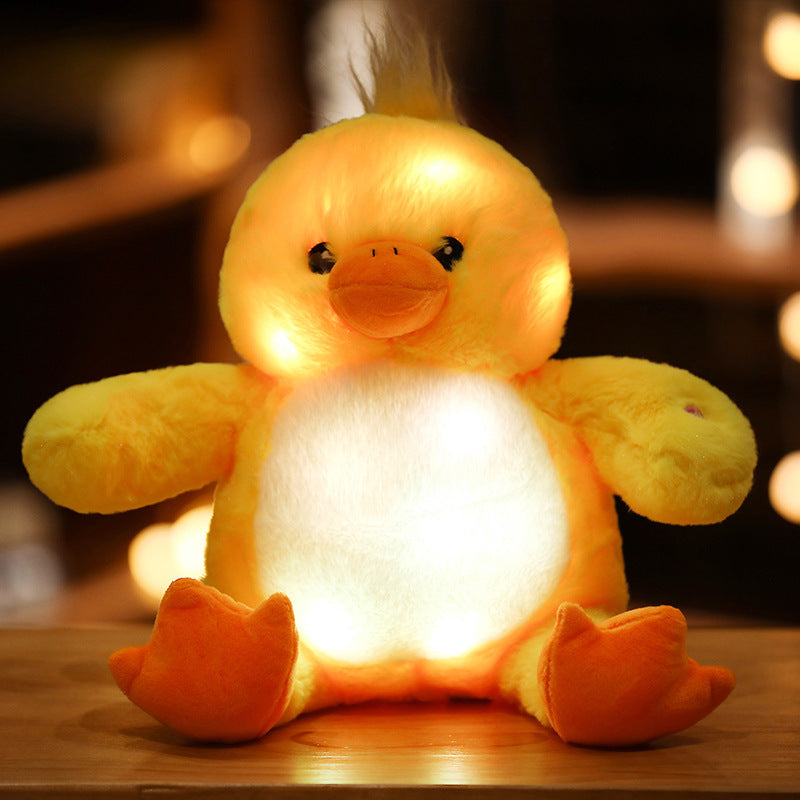 LED Light-Up Teddy Bear Doll Pillow