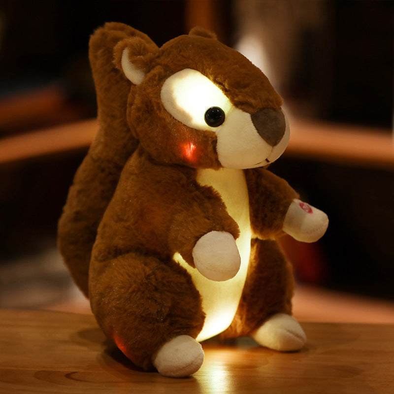 LED Light-Up Teddy Bear Doll Pillow