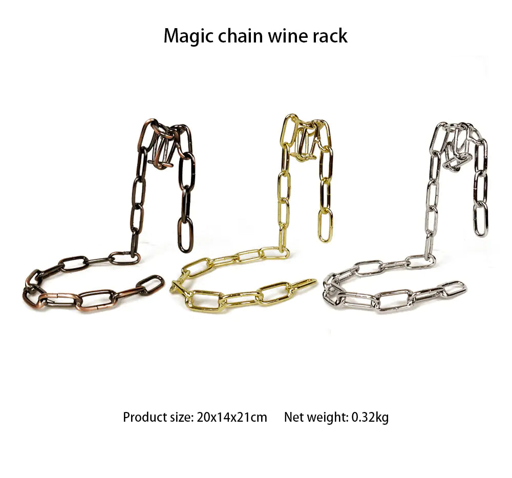 Iron Chain Wine Holder